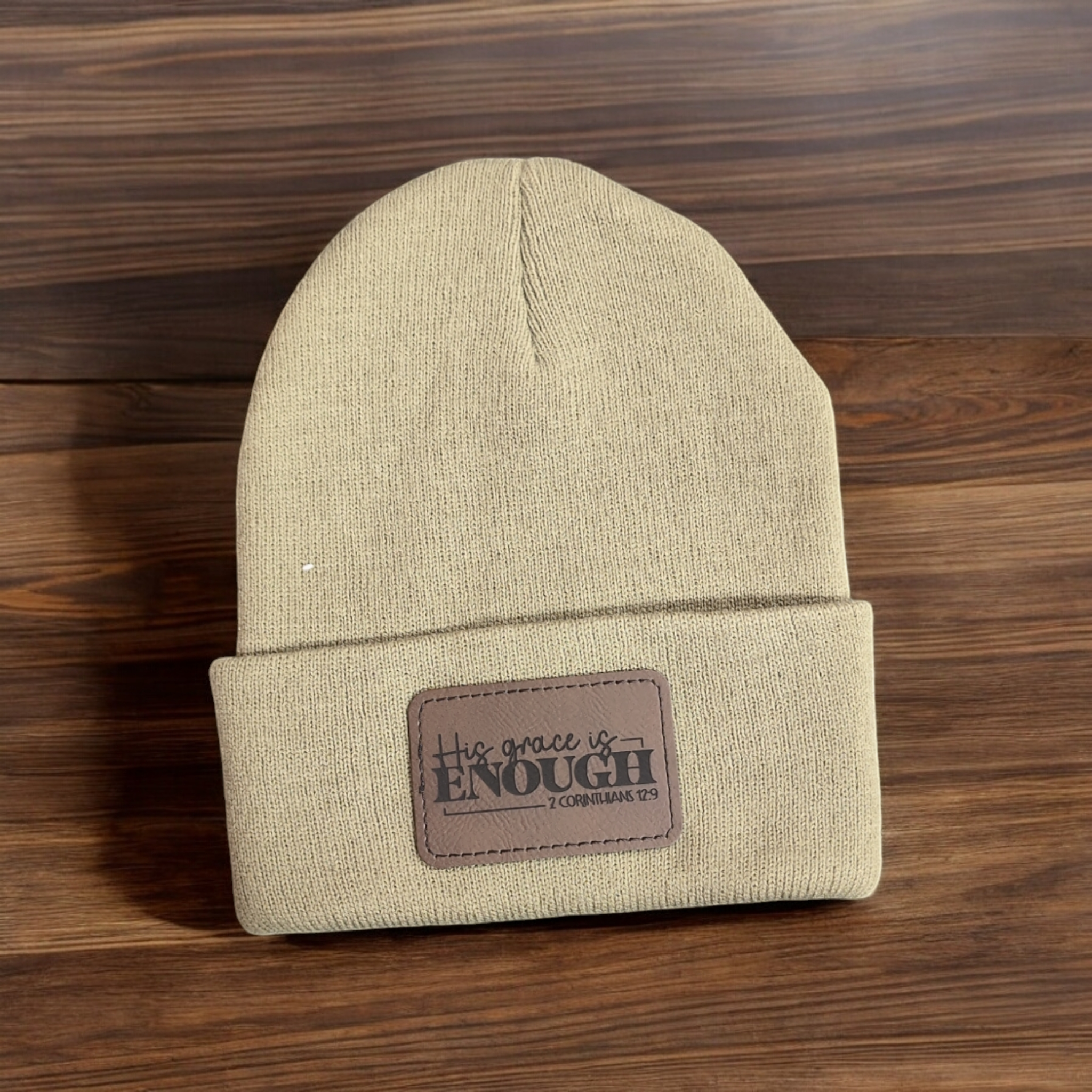 His Grace is Enough Stocking Hat