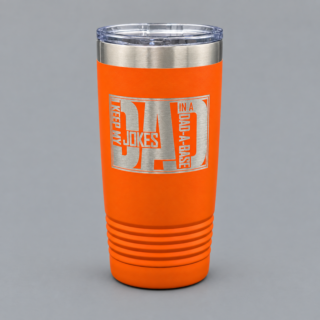 Orange Dad-A-Base Tumbler on Gray-2.png