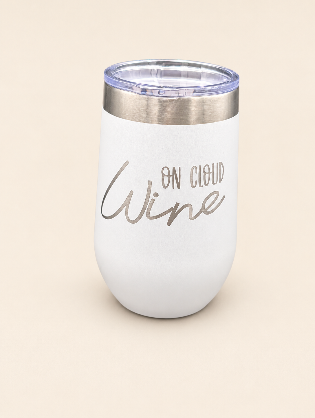 On Cloud Wine Engraved 16 oz Stemless Tumbler