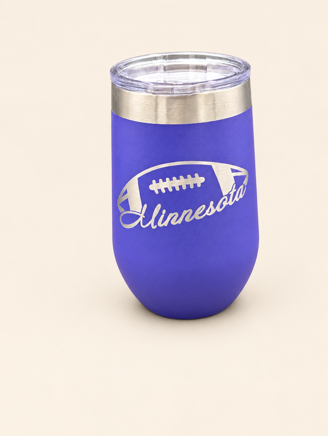 Minnesota Football Engraved 16 oz Tumbler