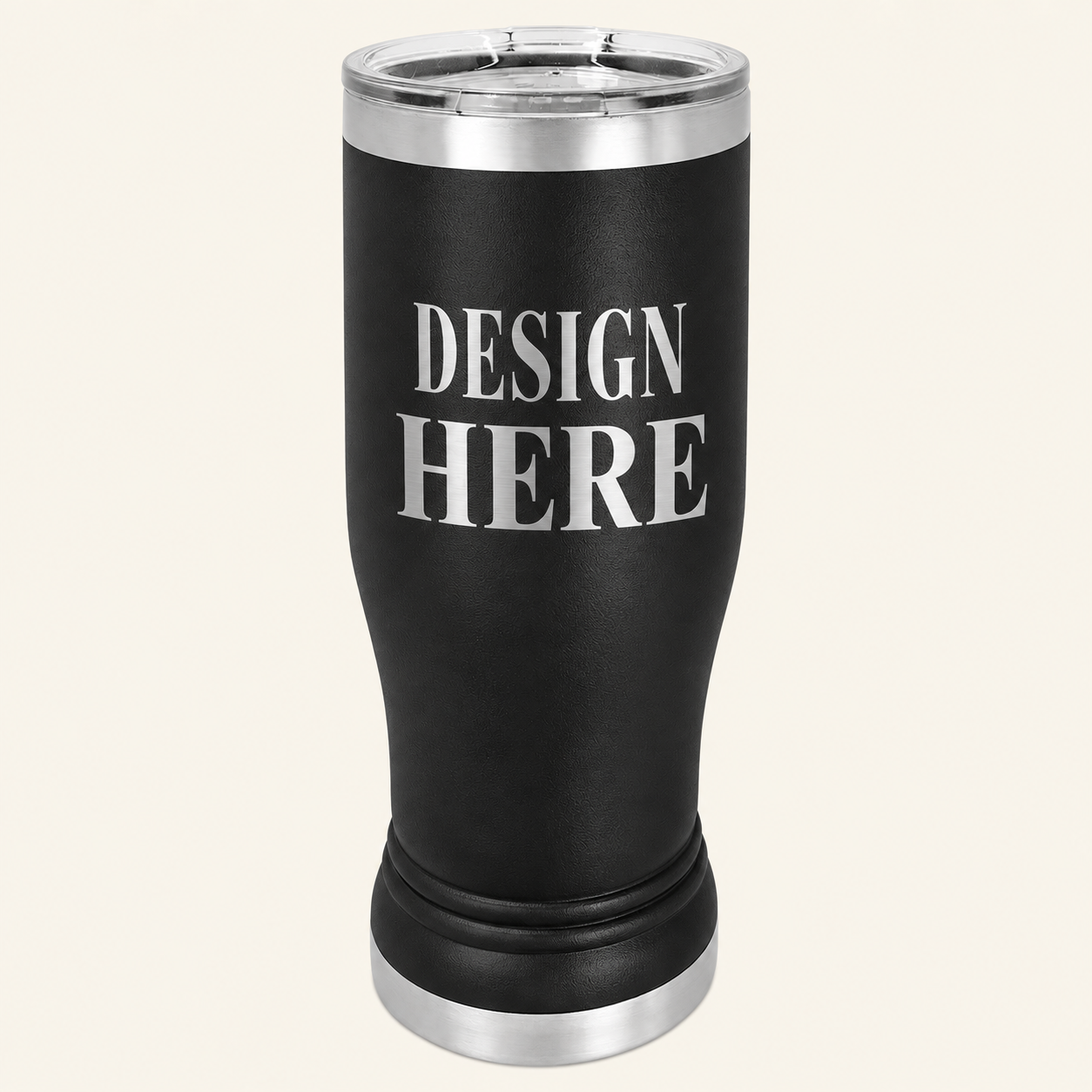 Black tumbler with silver engraving.png