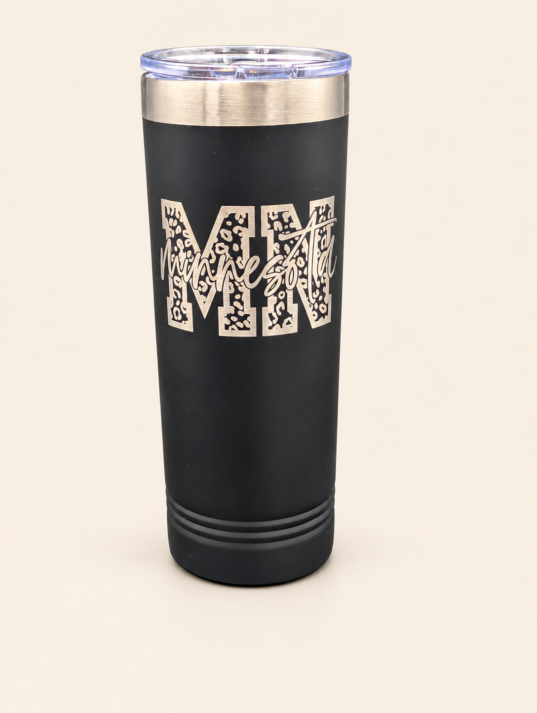 Minnesota Leopard Print Engraved 22 oz Tumbler