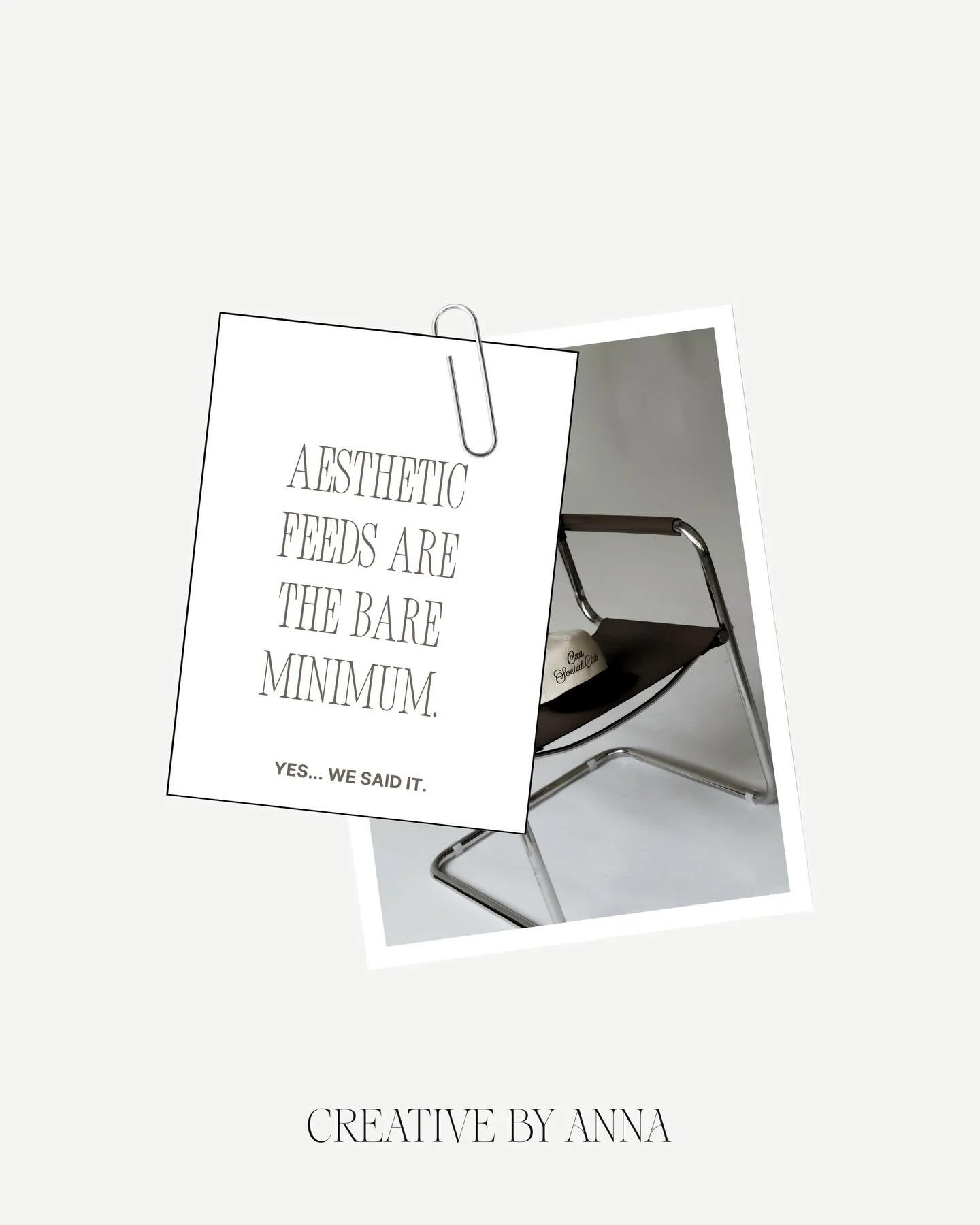 &ldquo;we just want it to look aesthetic&rdquo;

&hellip;cool. and then what?

because here&rsquo;s where most brands get it backwards:

you spent $$$ on a shoot
you have a feed that looks like it belongs on pinterest
your content gets a few saves, a