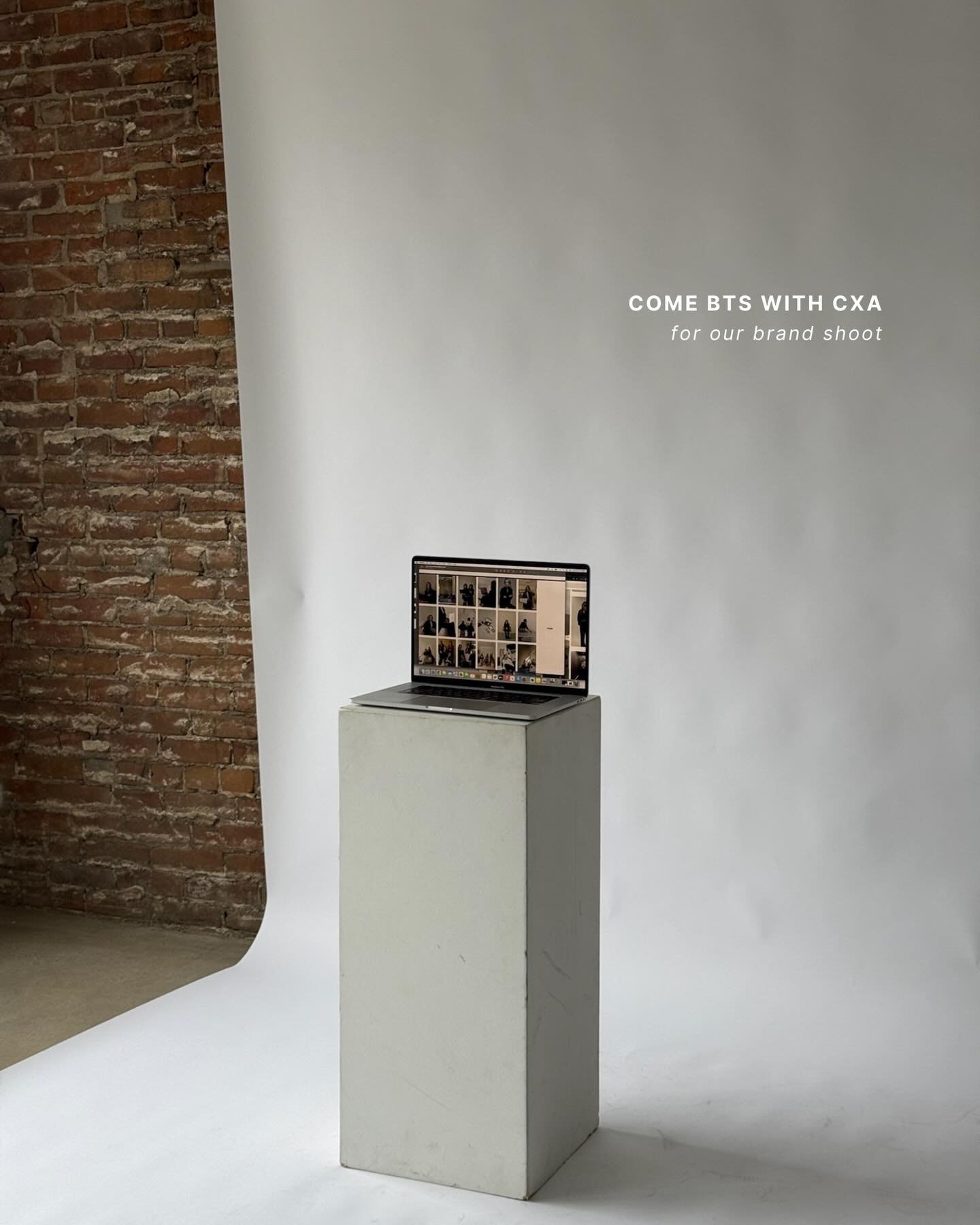 bts of the CXA brand shoot and yes, every single photo + video here was shot on an iphone. 😂

we finally got the whole team together and i forgot how much i missed being in the same room as these girls. the energy, the laughing, the &ldquo;okay but 