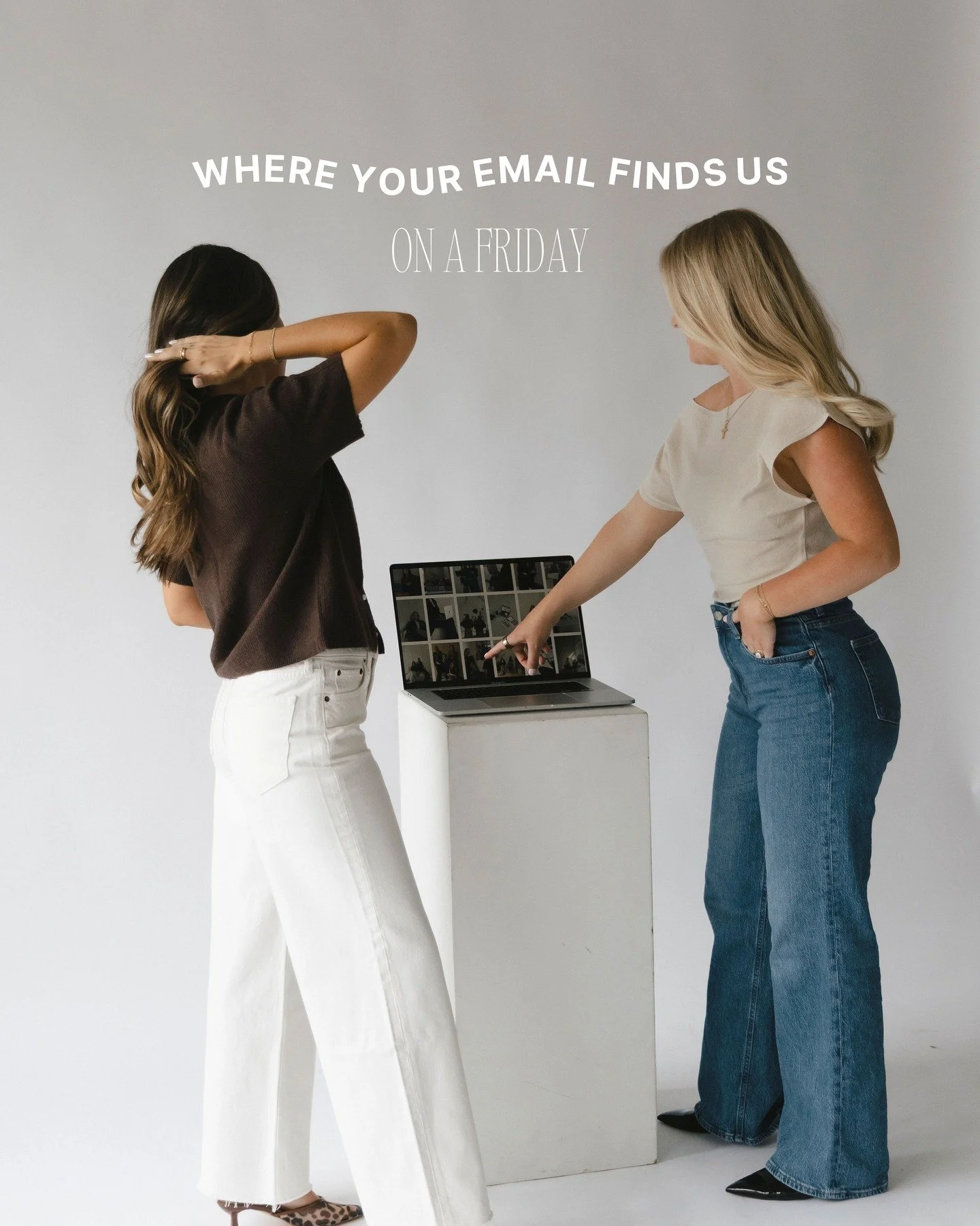 where your email finds us on a friday. 💌 🤭

somewhere on a beach, at a coffee shop, enjoying breakfast at home, or fully on vacation... because we built a business that actually lets us live our lives. 

and that was always the whole point. 🤍

whe