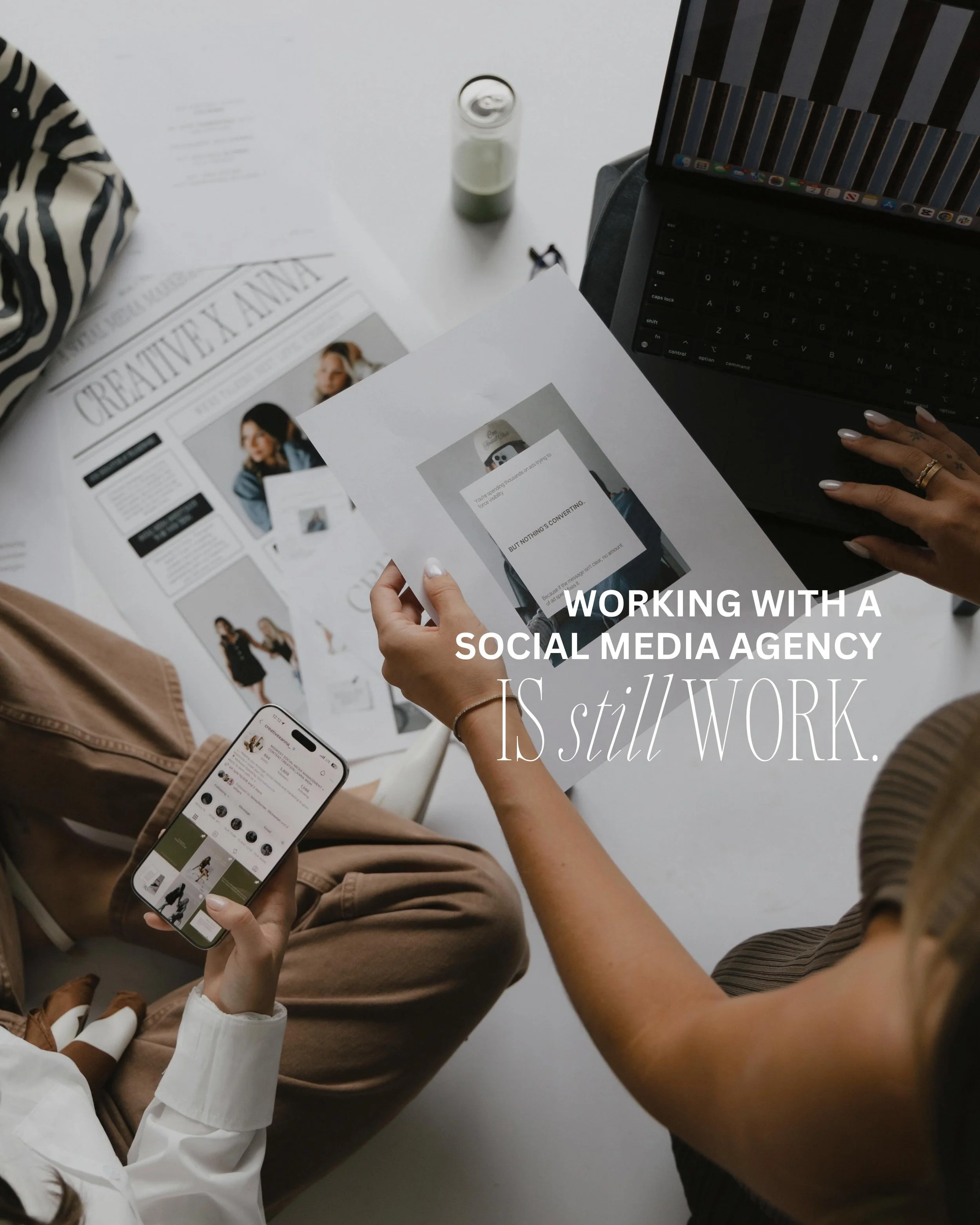 working with a social media agency is still work. and someone needs to say it. 🫡

think about it like hiring a personal trainer. you can hire the best one in the world... the one with the waitlist, the credentials, the proven results. 

but if you&r