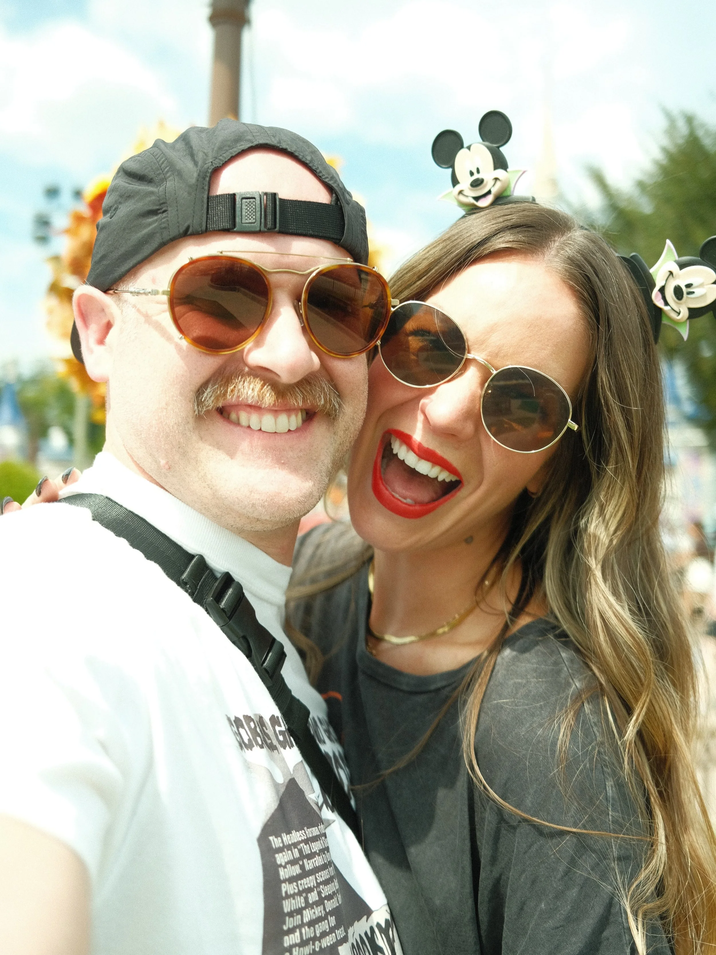 Our love of Disney will never end; just like the love we share. ✨🐭🩷 feeling happy and slighty just a tich sappy. Can you blame me? 🤭 &bull;
&bull;
&bull;
#magickingdom #waltdisneyworld #disneyhalloween #happilyeverafter #mickeymouse