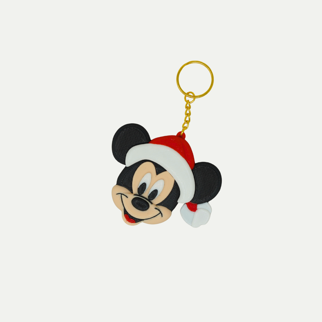 **NEW! Santa Mouse Keychain