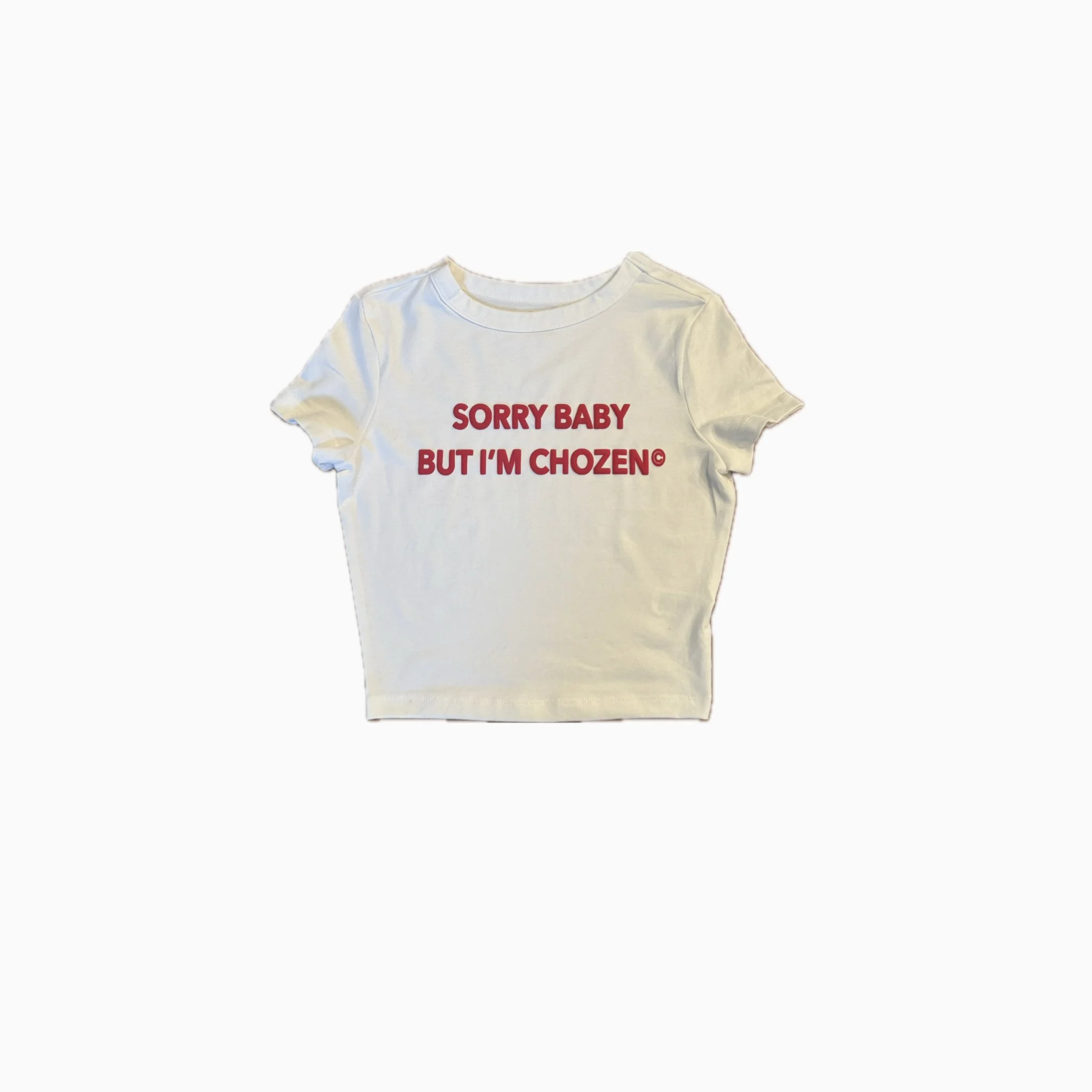 I’M CHOZEN Crop Top Red