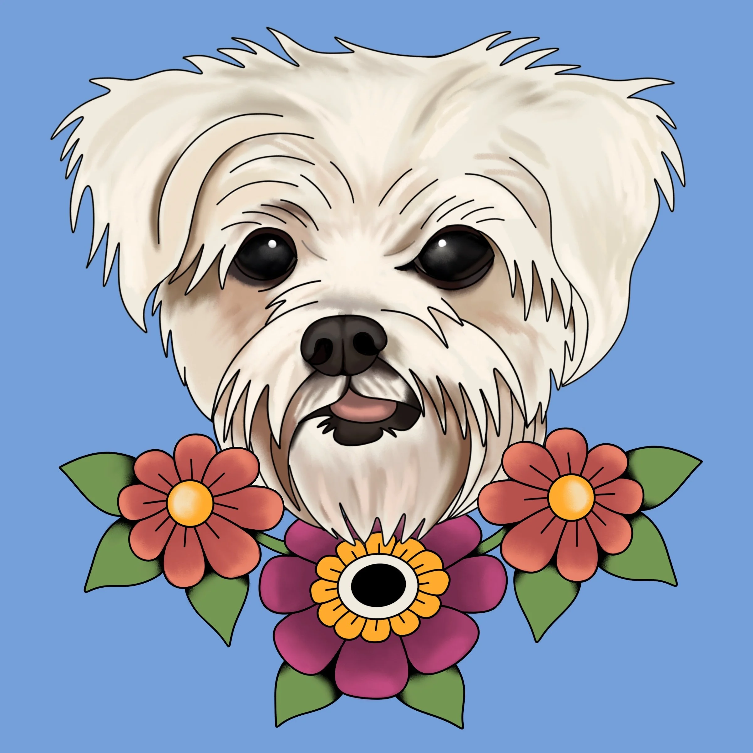 Digital Pet Portrait