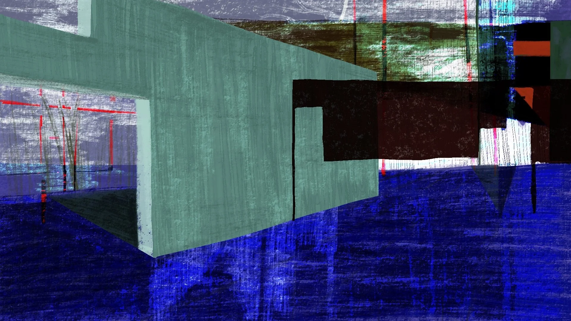 walls of a modern museum