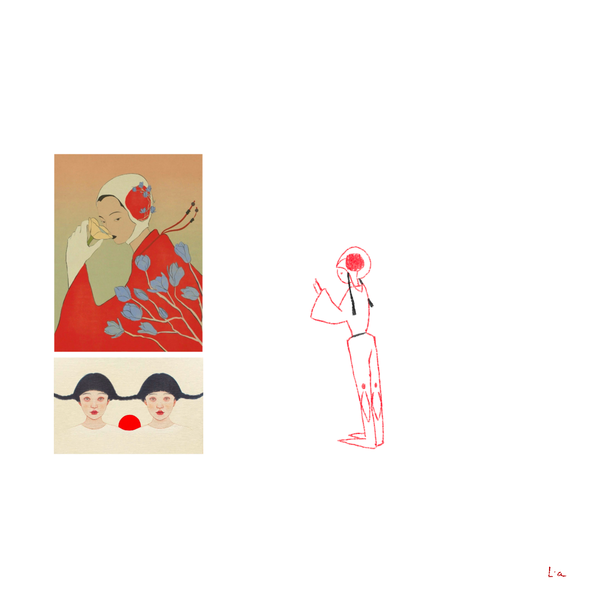 character inspired by the illustrations of Shizuka Kanno and Lea Woo