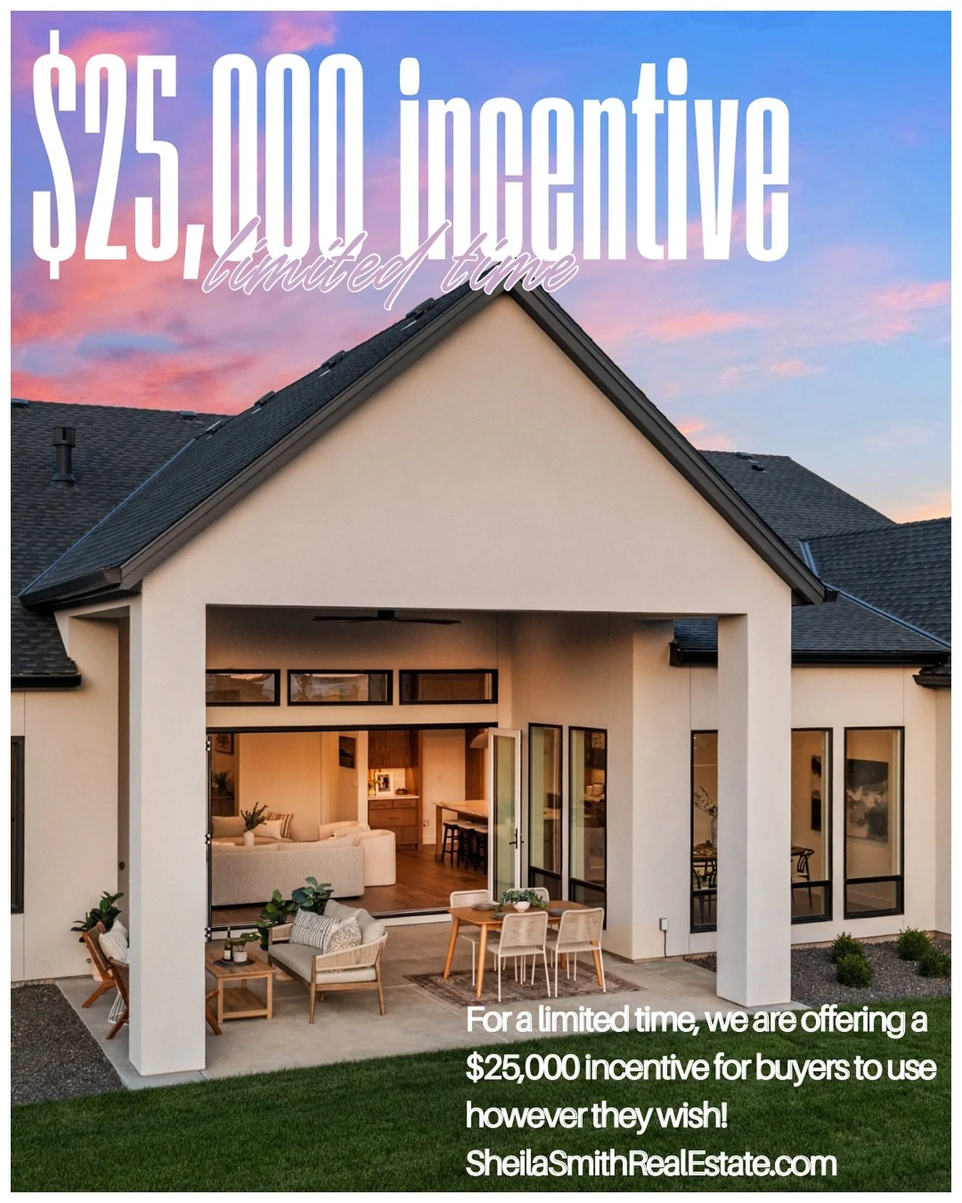 Didn&rsquo;t think 875 N Creekwater Ave could get any better? 

We&rsquo;re offering a $25,000 incentive for buyers to use however they wish 🥳 But hurry, only offered for a limited time and on a house like this 👀 we wouldn&rsquo;t wait!!!!

Contact