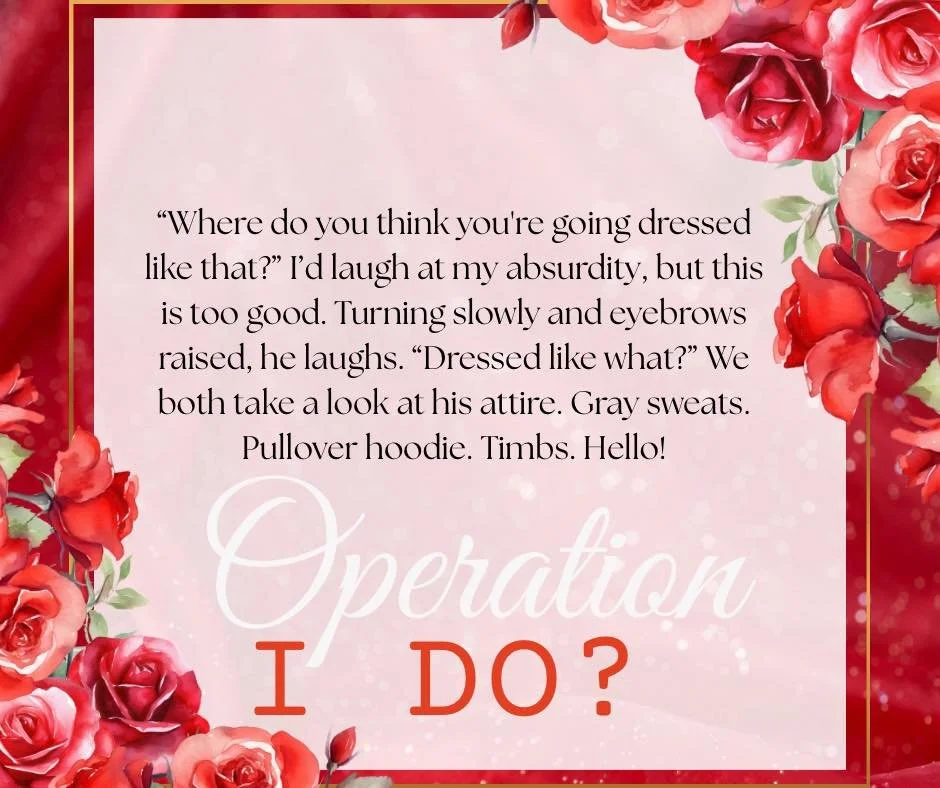 It&rsquo;s the gray sweats for me. 
Find out why this dressed like that moment is just the beginning of the chaos in Operation I Do?, available now on Kindle Unlimited 
#GraySweatpantsSeason #OperationIDo #BookTeaser #RomanceReads #KindleUnlimited