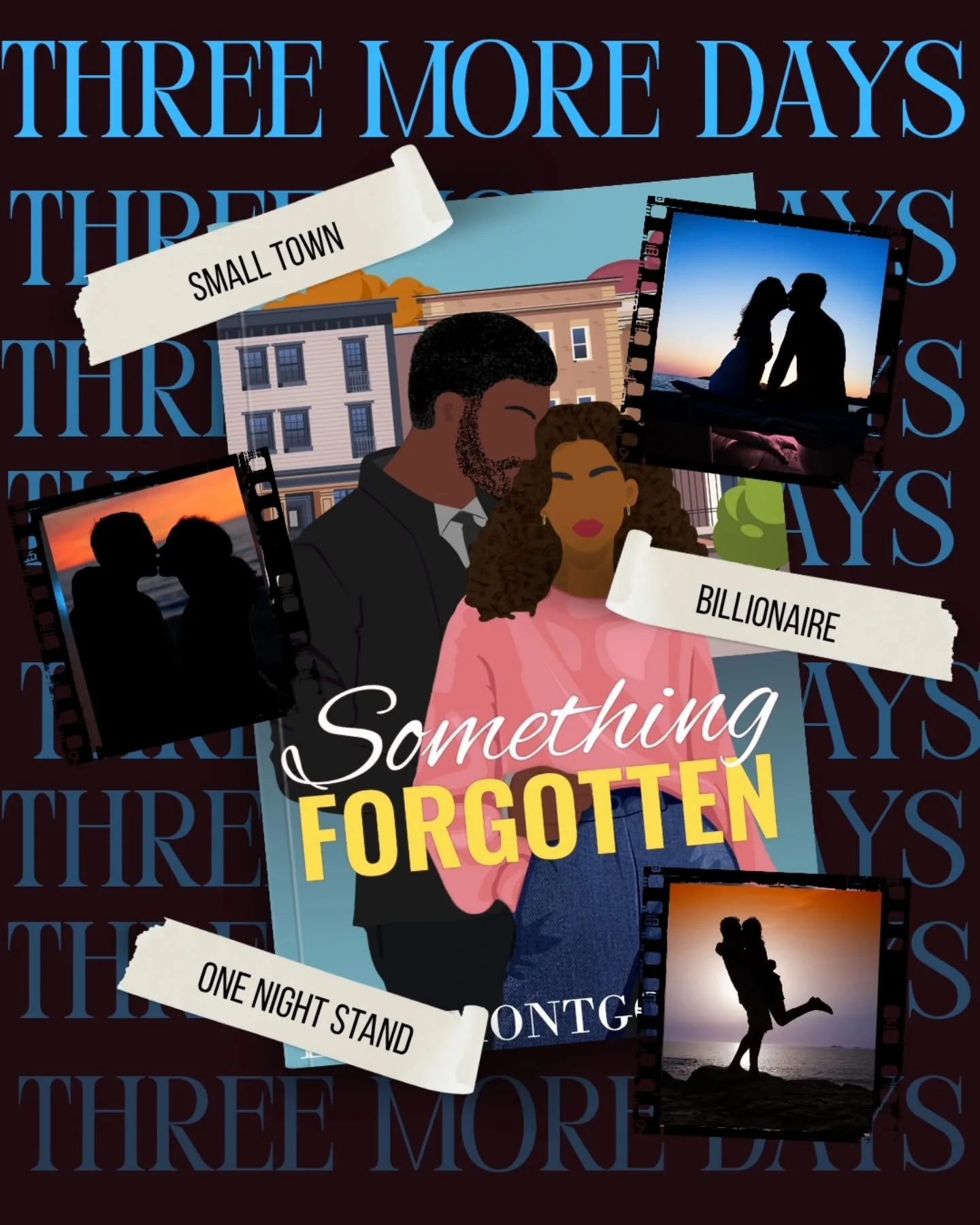 It's release week! 🙌🏽🙌🏽

✨️𝑺𝒐𝒎𝒆𝒕𝒉𝒊𝒏𝒈 𝑭𝒐𝒓𝒈𝒐𝒕𝒕𝒆𝒏 drops in three days!✨️

What should I do with myself until then?

#bookreleaseweek