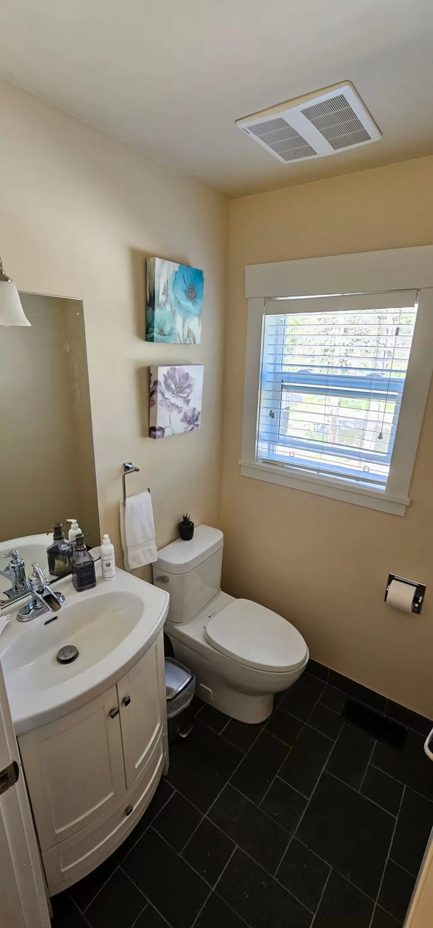 1 of 2 half bathrooms