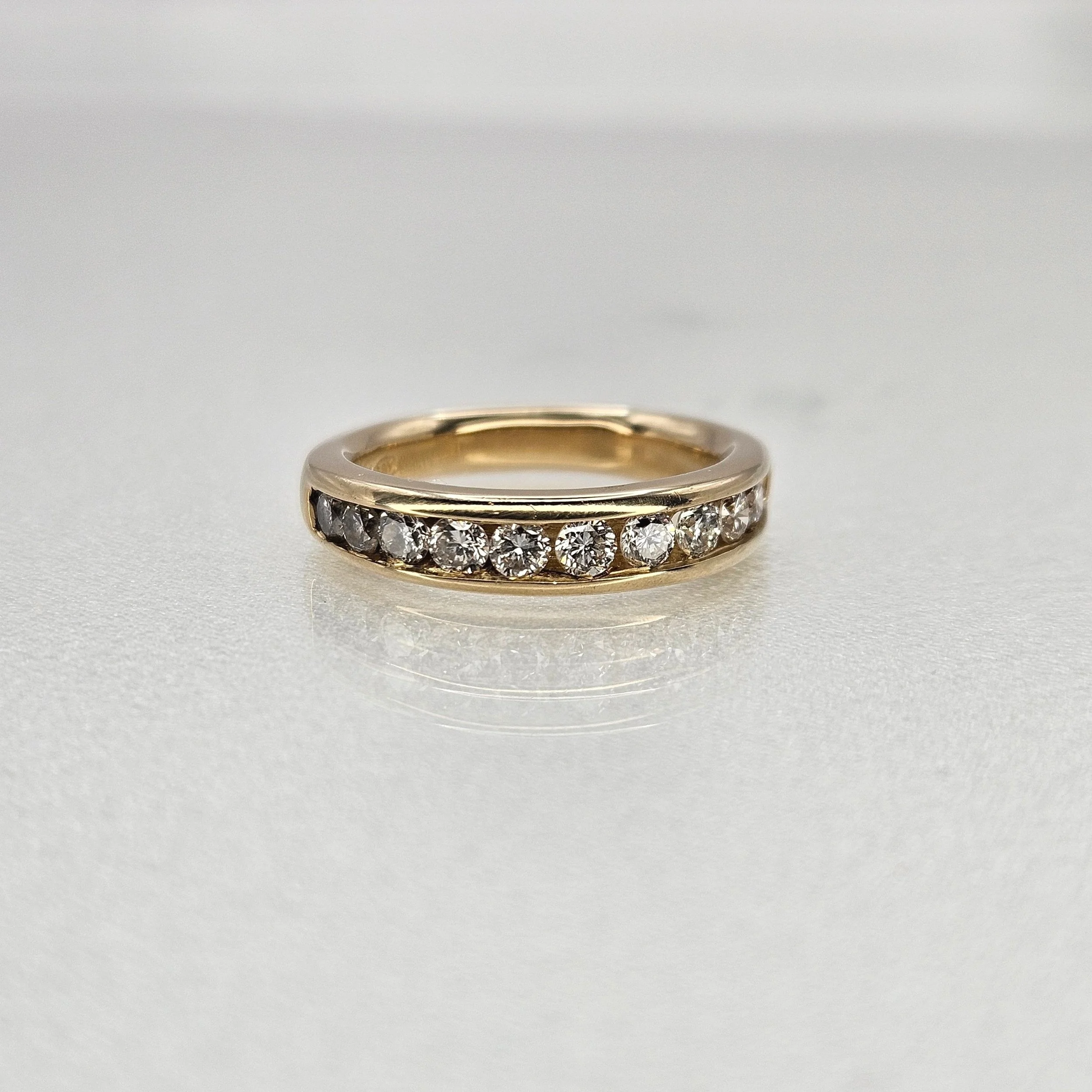 Channel Set Diamond Anniversary Ring (.50 CWT)