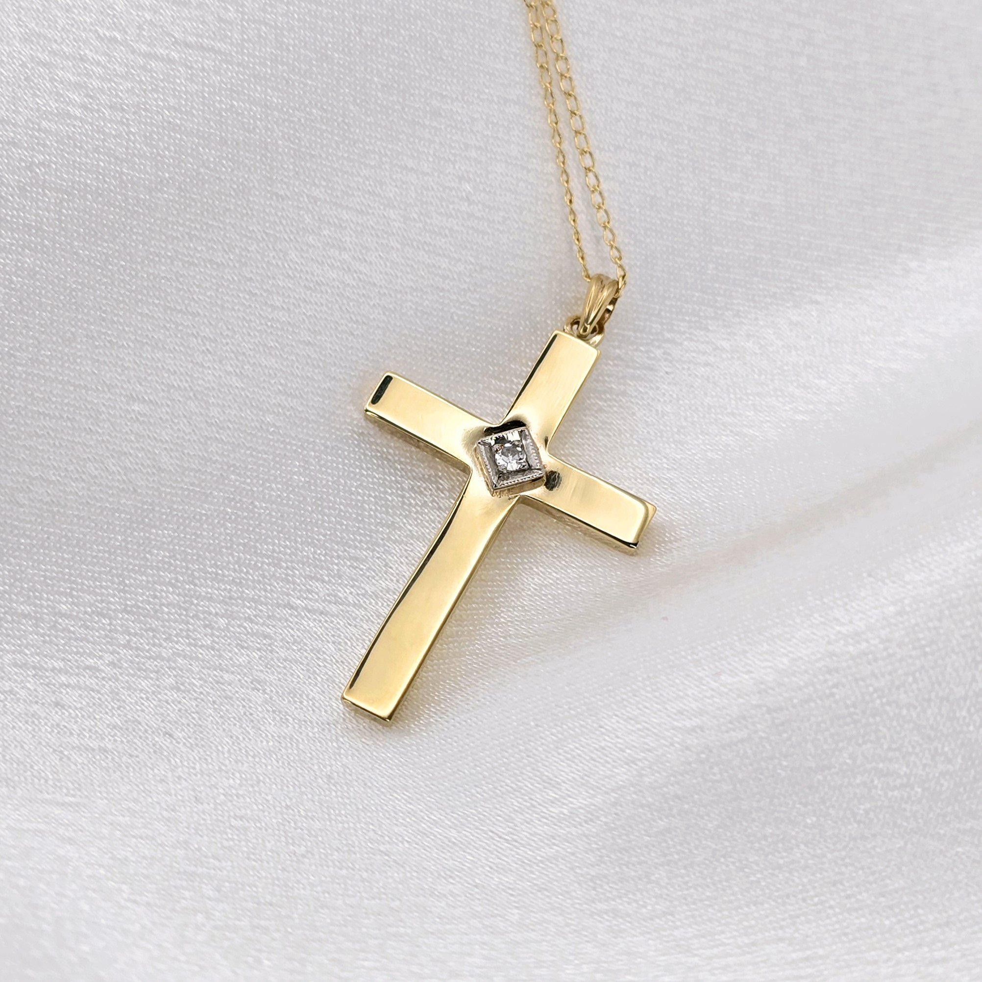 Vintage (ESEMCO) Diamond Cross Pendant