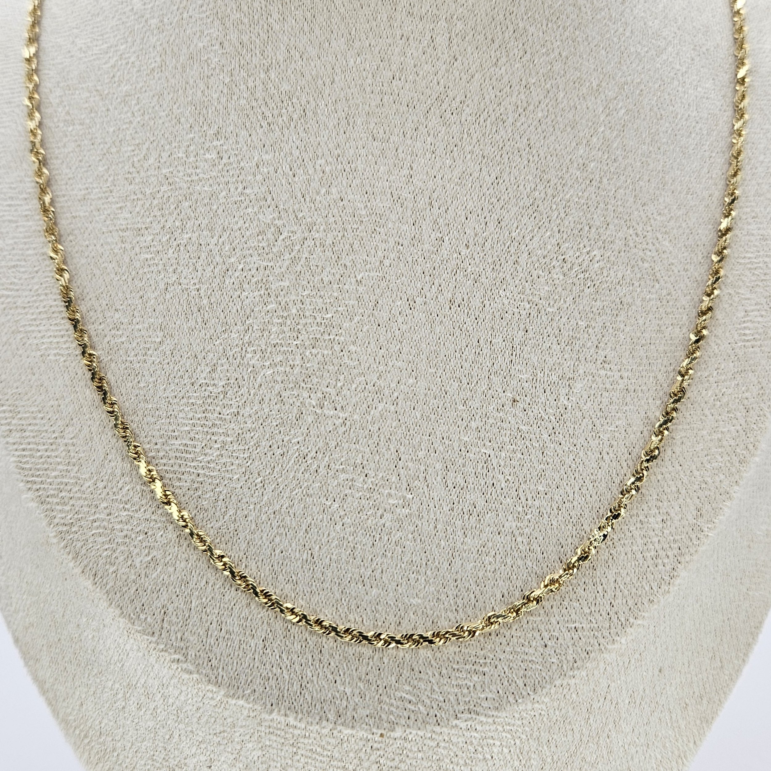 Vintage Solid Rope Necklace (20")