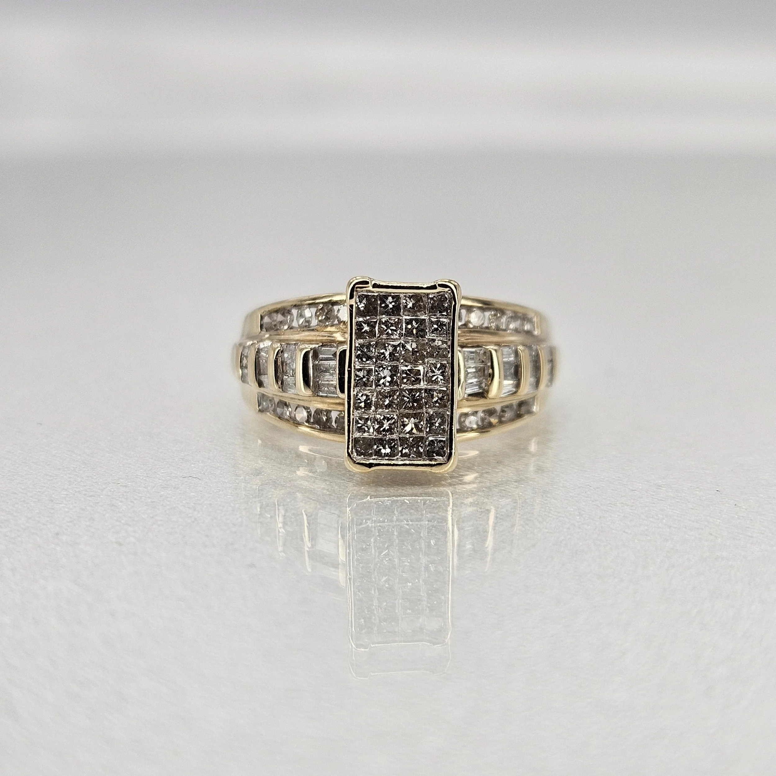 Diamond Cluster Engagement Ring (1.05 CWT)