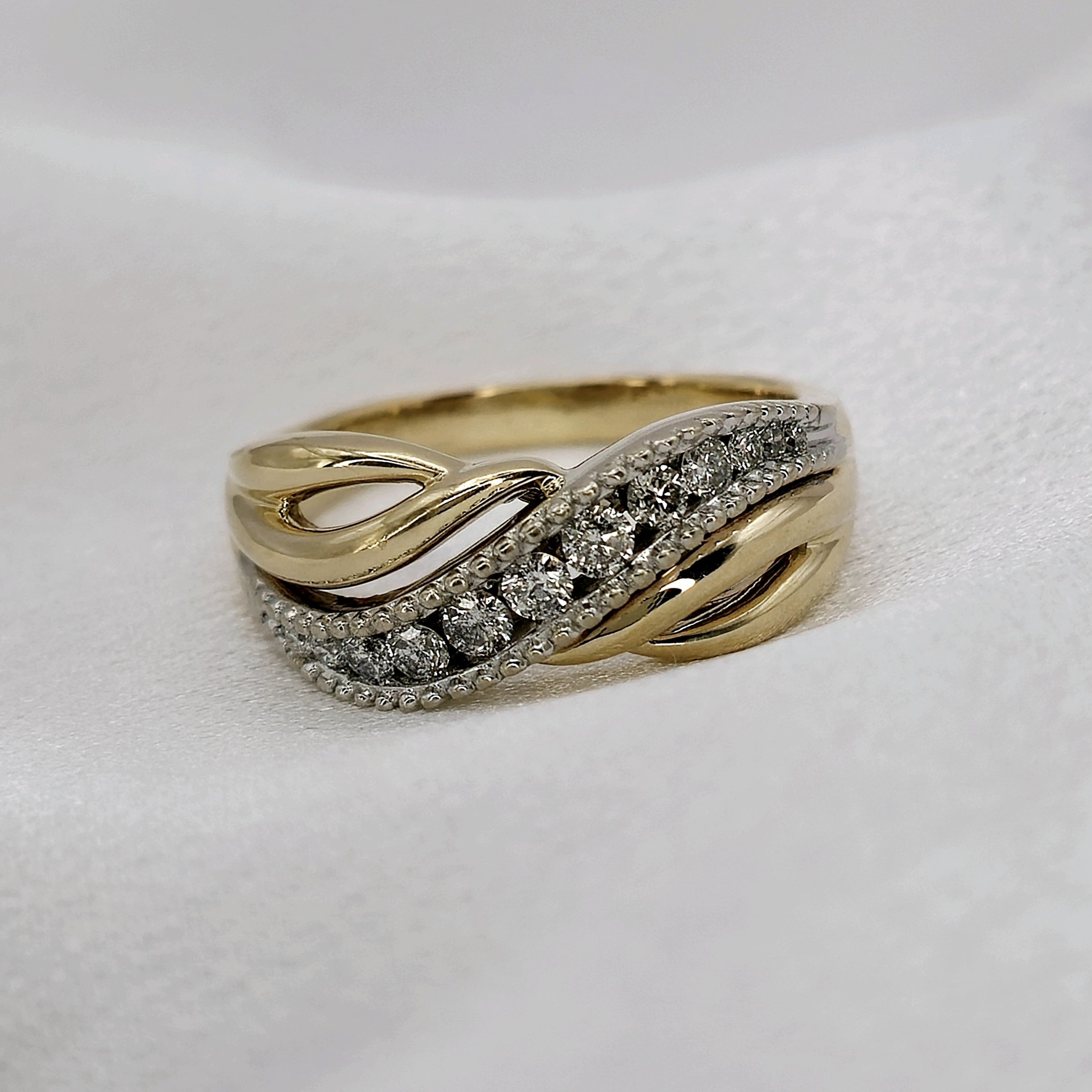 Estate Two-Tone Diamond Fashion Ring (.33 CWT)