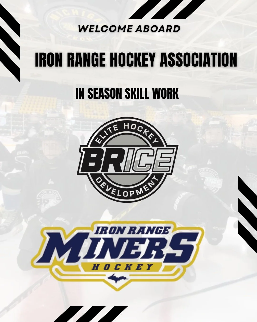 Another association added to the mix. That's our 4th association under contract for the season with the best development business in the Upper Peninsula. #bricehockeydev
