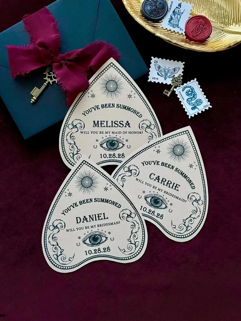Ouija Bridesmaid Proposal Card| Gothic Maid Of Honor Proposal