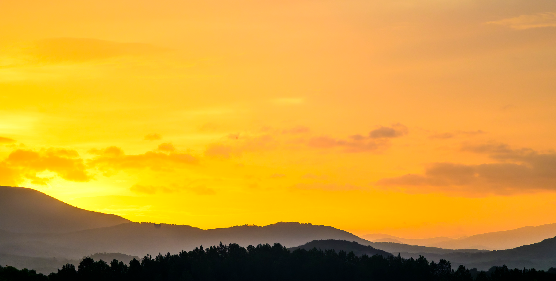 Blue Ridge Mountain Sunrise Ellijay Georgia