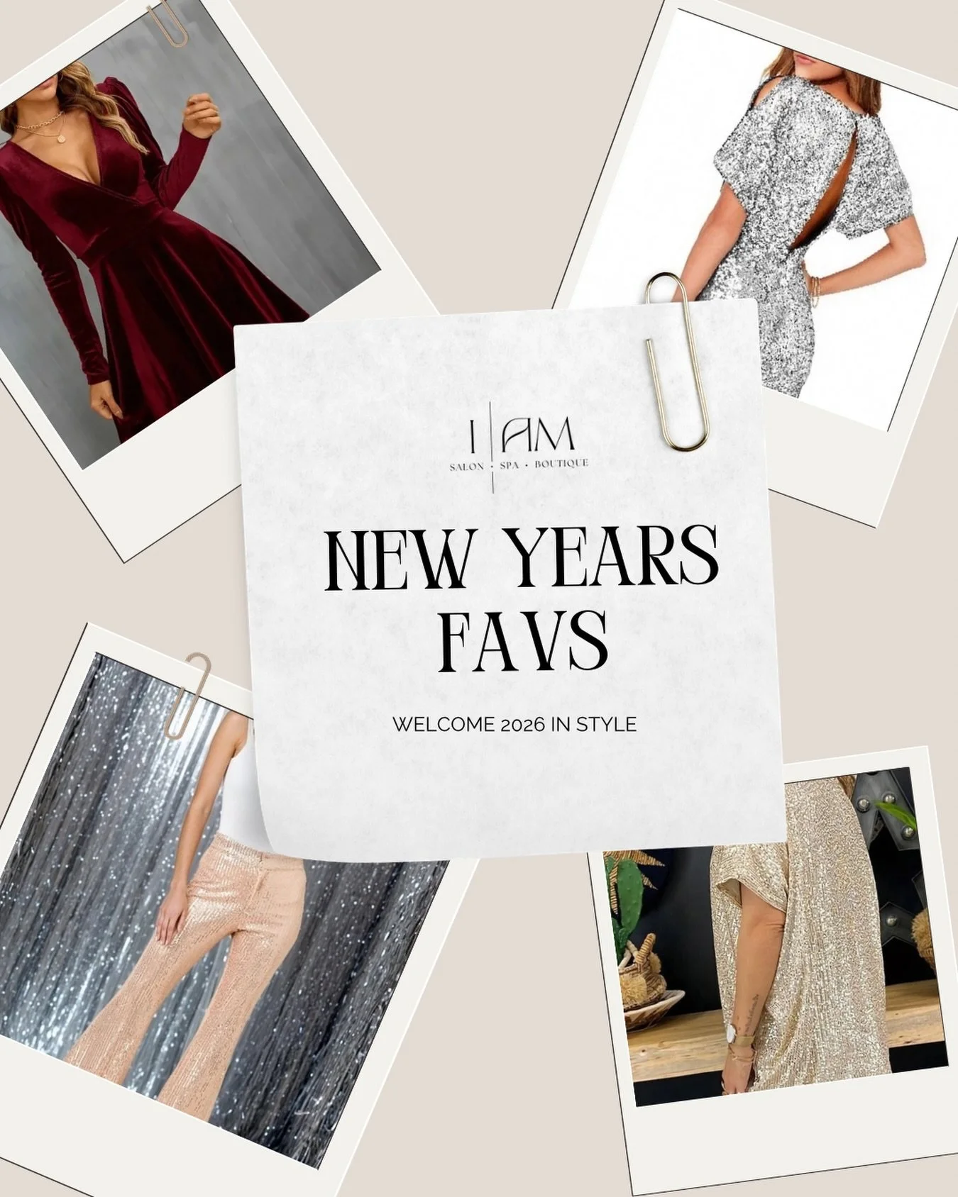 Still looking for the perfect NYE look? We&rsquo;ve got you covered 🤍

We&rsquo;ll be open normal hours today and tomorrow for all your pre-party beauty and fashion needs 🥂✨ maybe come warm up in the sauna &amp; sip some champagne while you&rsquo;r