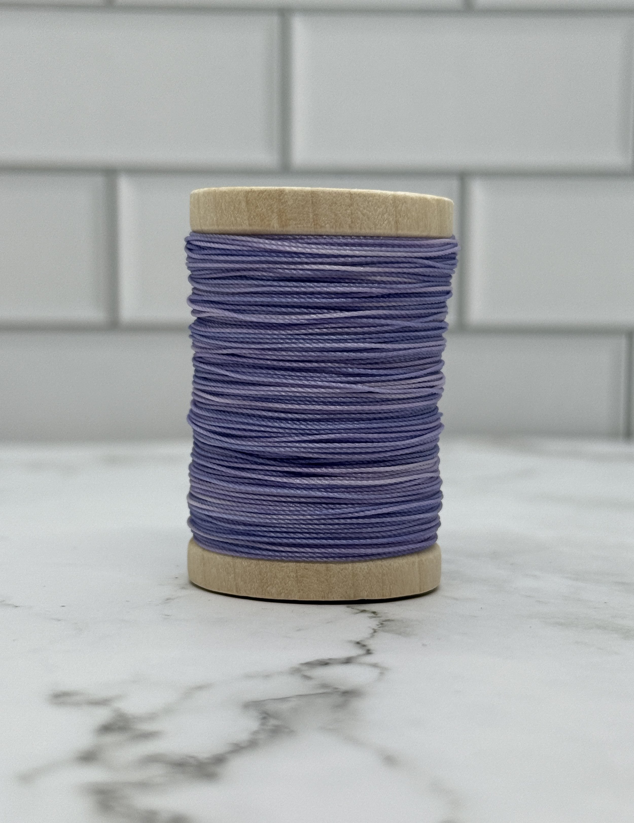 Periwinkle hand-dyed Nylon FF thread