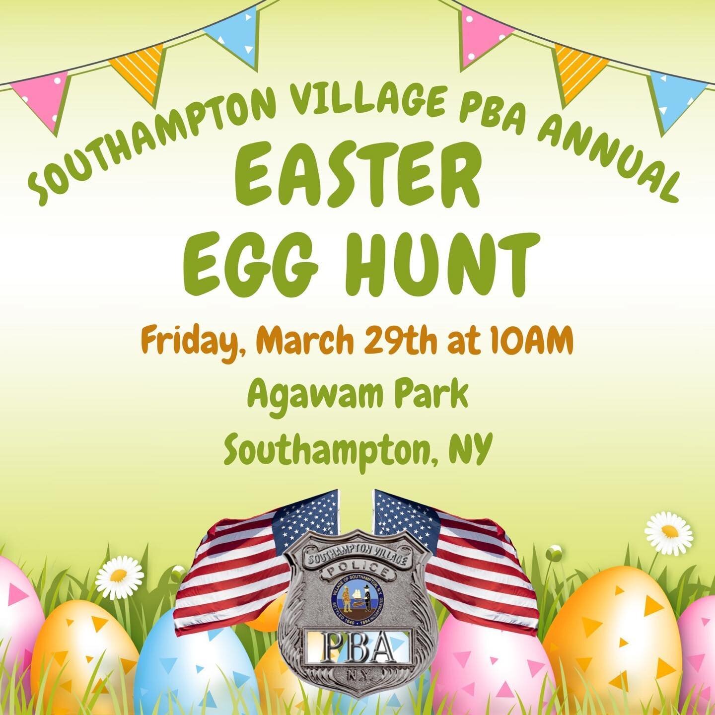 Come on out for our annual egg hunt! Tots to 10 years old. Get your picture with the bunny and a chance to find a grand prize egg!