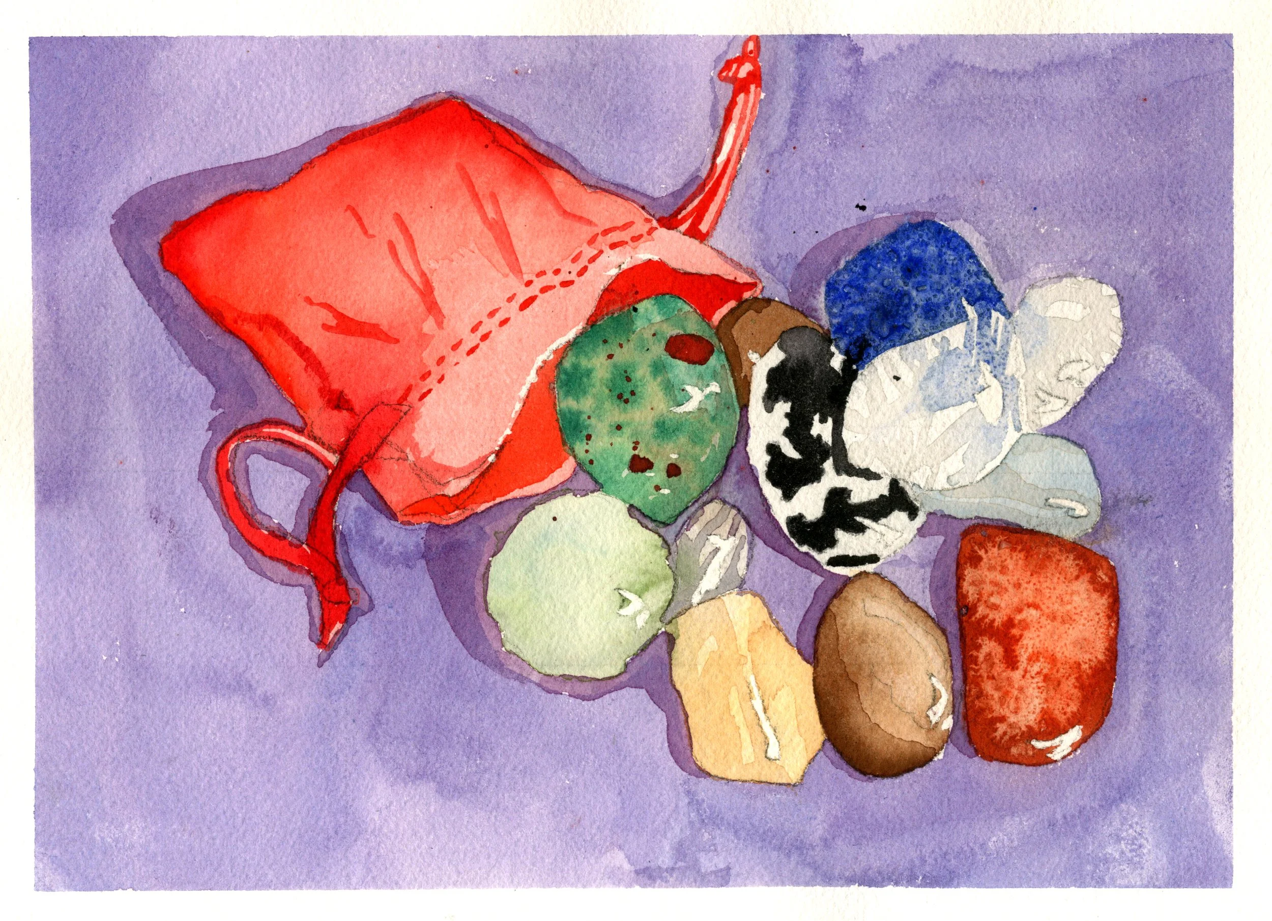 "Crystals" 2021. Watercolor