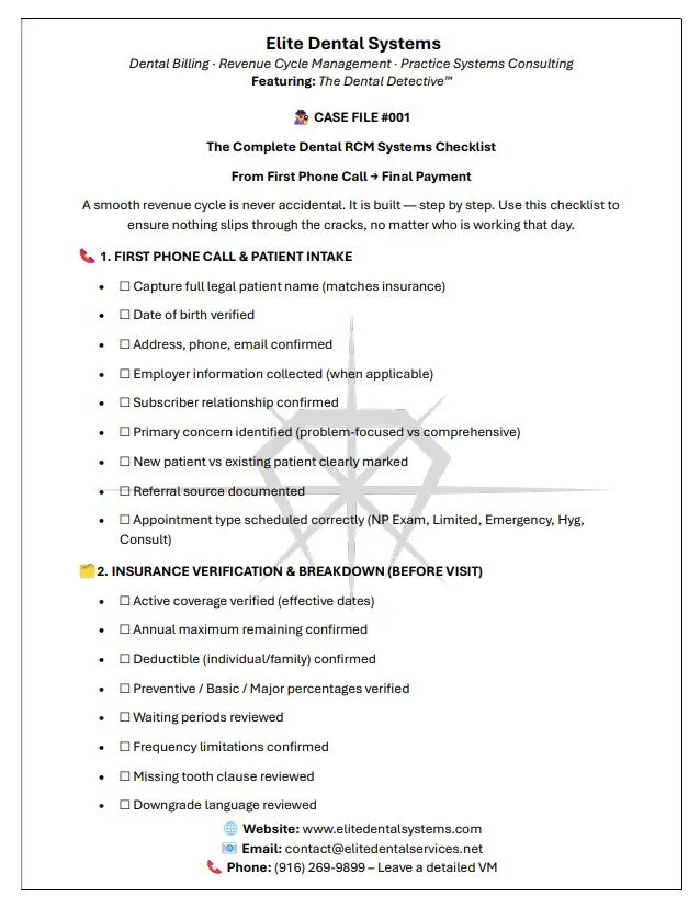 The Complete Dental RCM Systems
