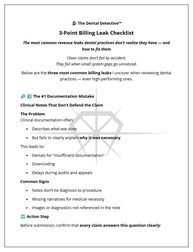 3 Point Billing Leak Check