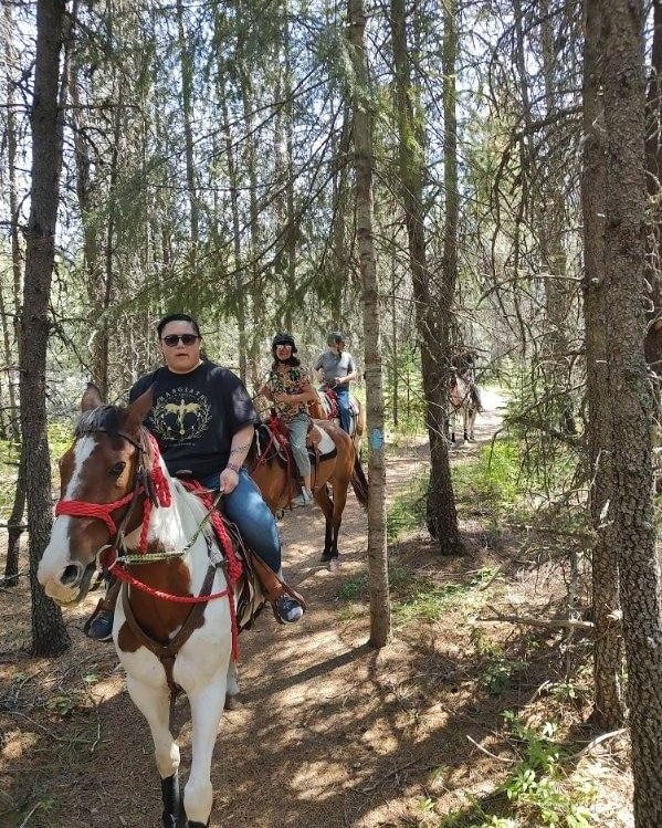 We have a 2 hour trail ride Wednesday at 11 am there is room for 2 more riders. If you all ways wanted to trail ride. #cariboucreekfarms