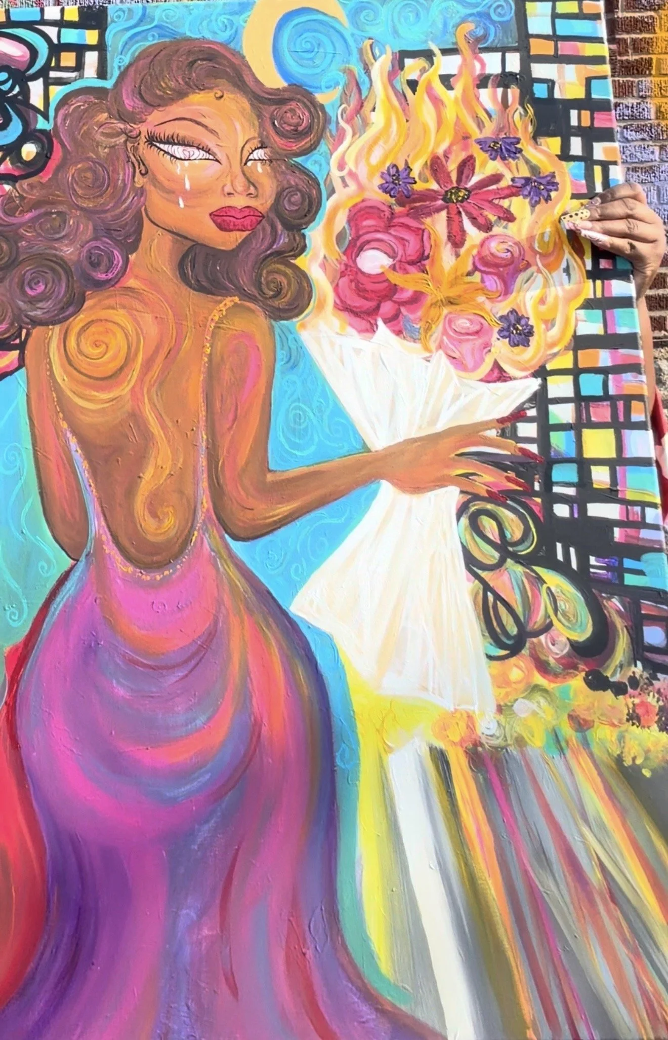 Too Late for Flowers  36x24in, Acrylic on canvas