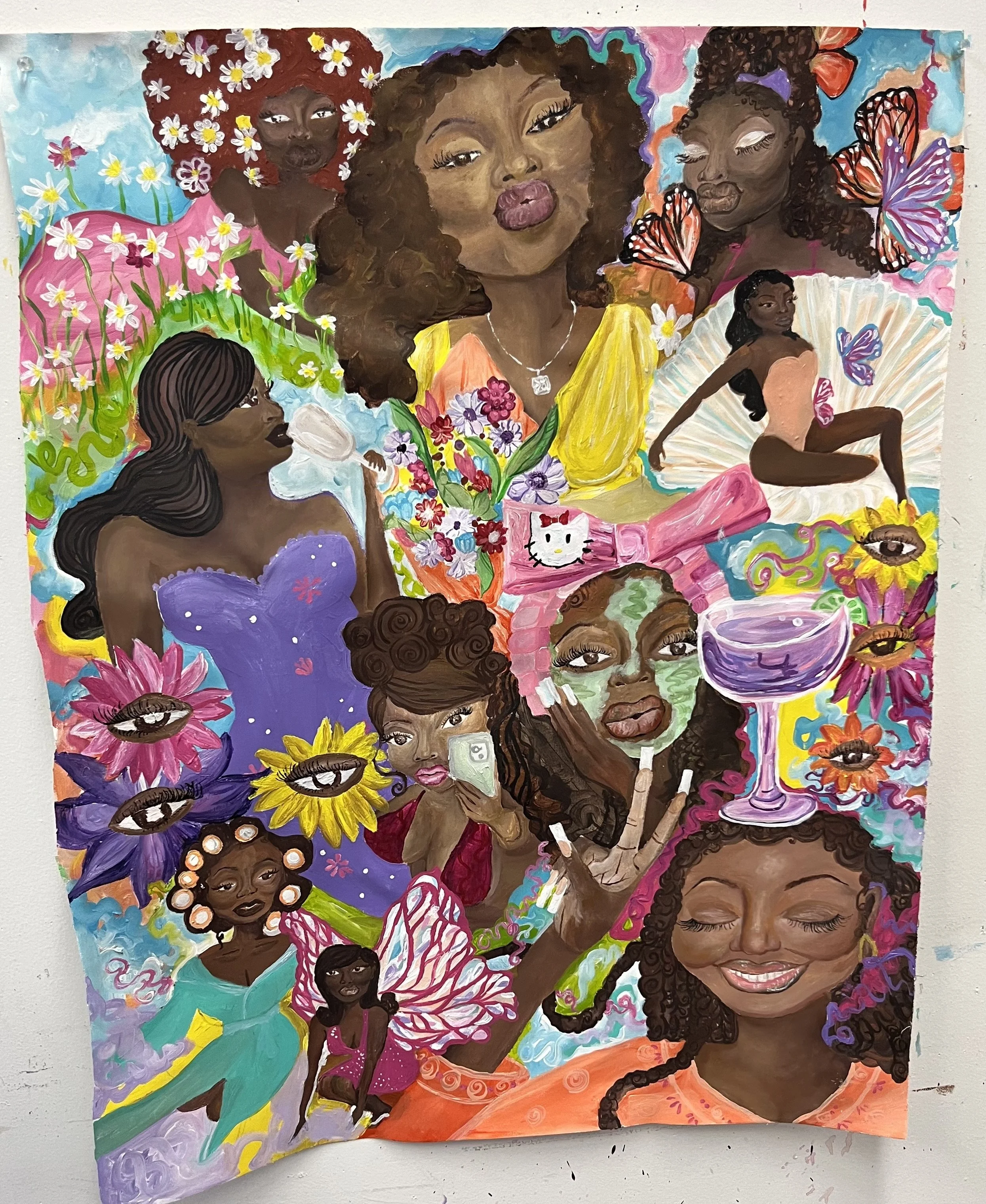 Collage Number 1 , acrylic on canvas
