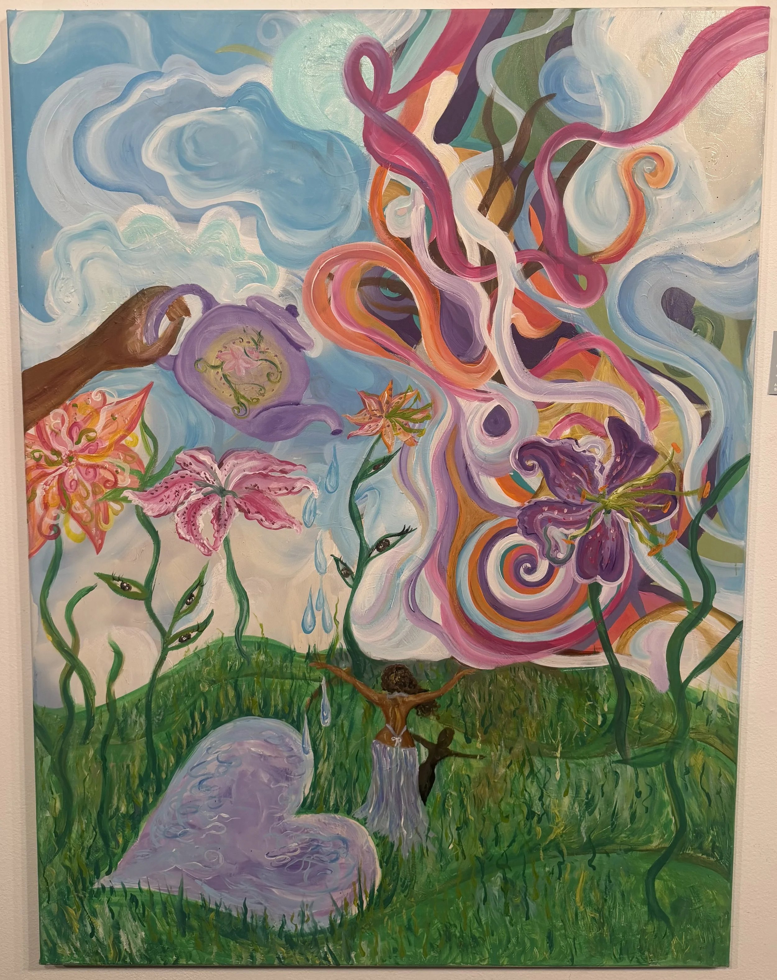 Escapism Landscape 36x24 in, Acrylic on Canvas