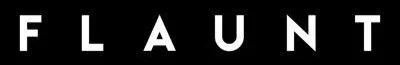 The word 'FLAUNT' displayed in bold, black uppercase letters on a white background.