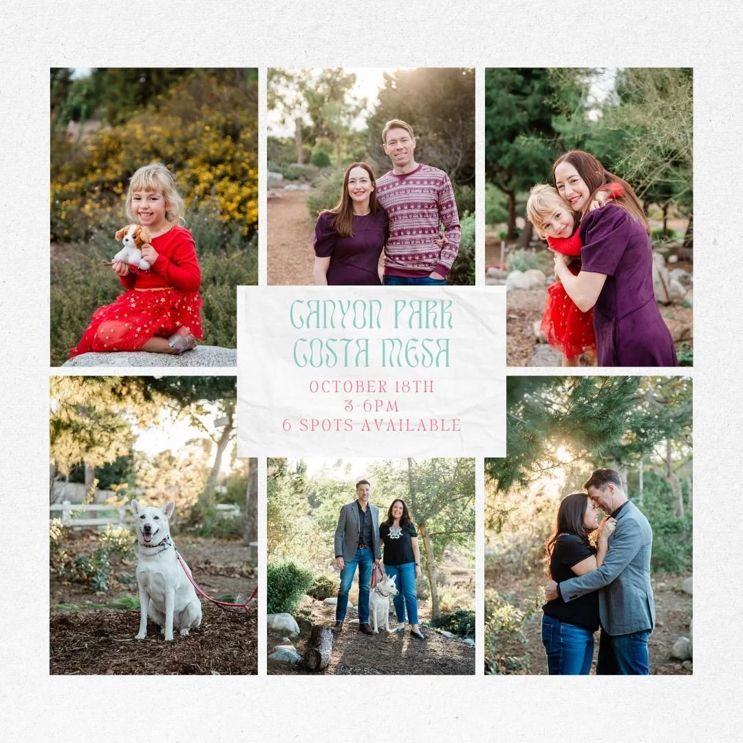 Canyon Park Costa Mesa Mini Sessions