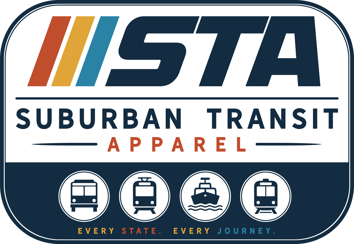 Suburban Transit Apparel - Every State. Every Journey