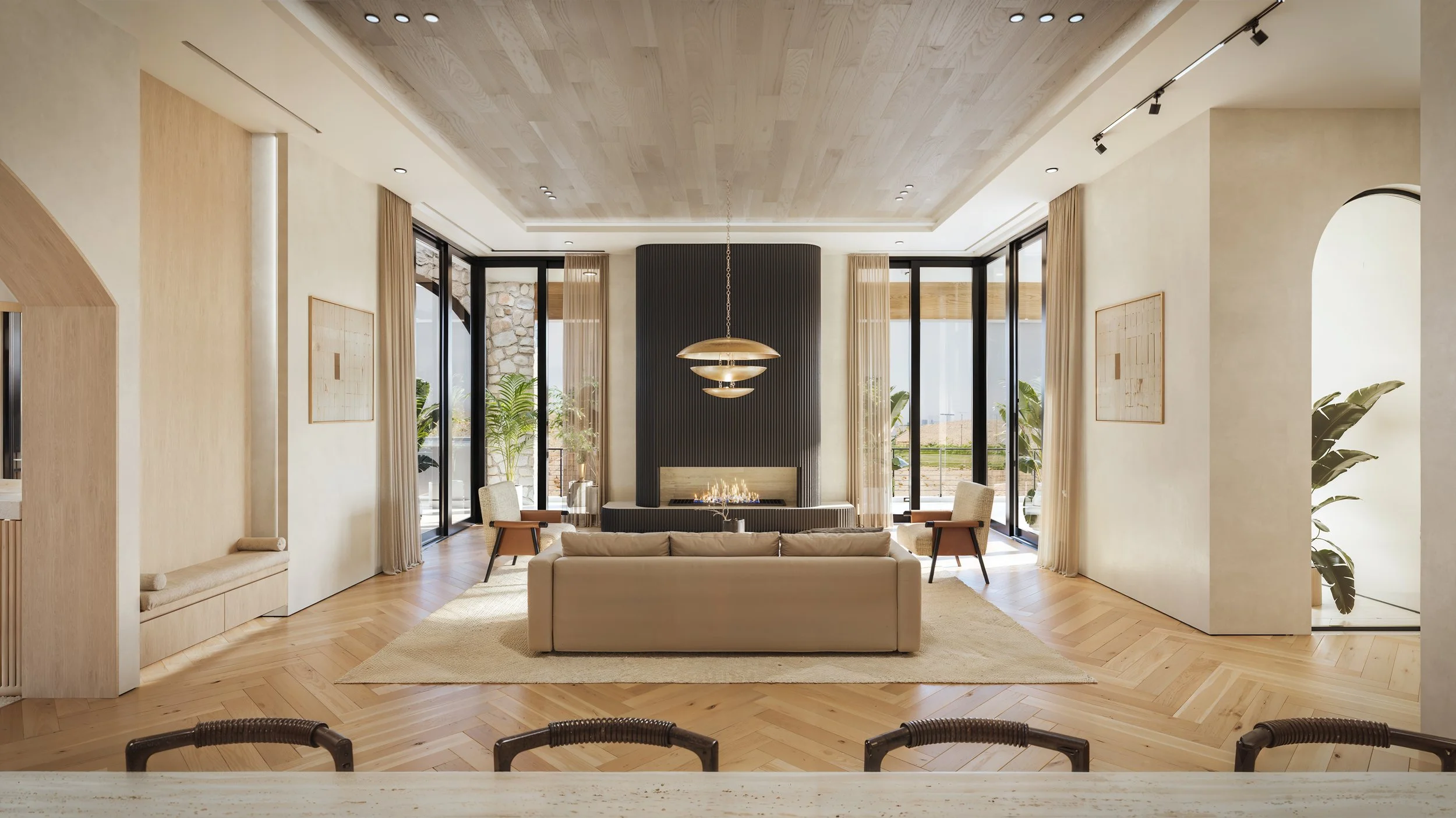 Organic Modern Family Room by Studio Rai