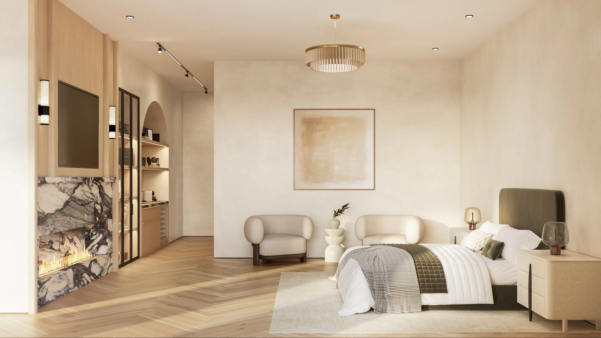 Organic Modern Master Bedroom by Studio Rai