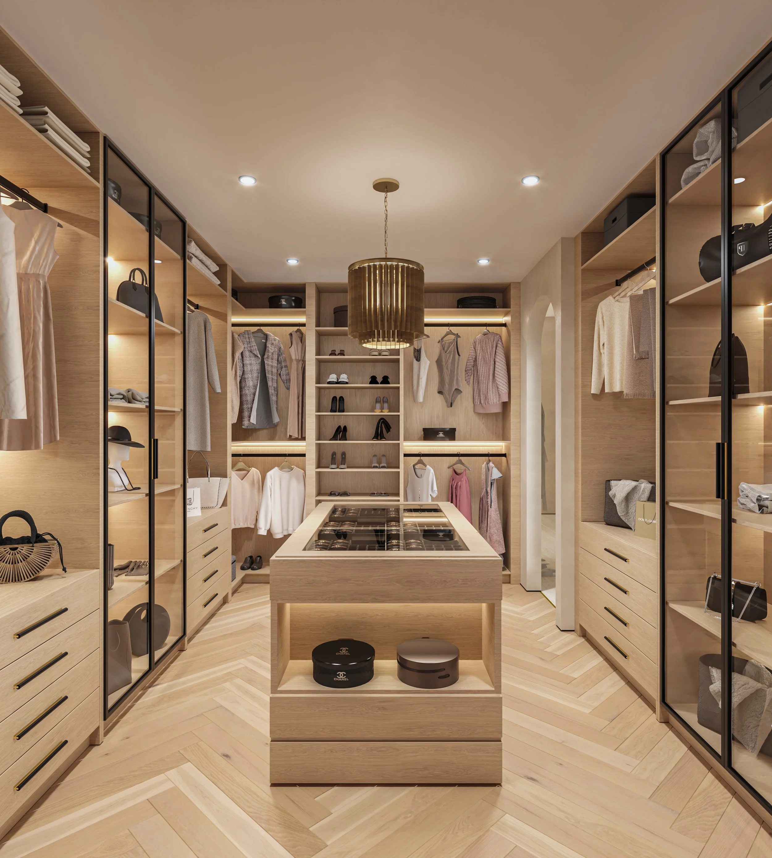 Organic Modern Master Closet by Studio Rai