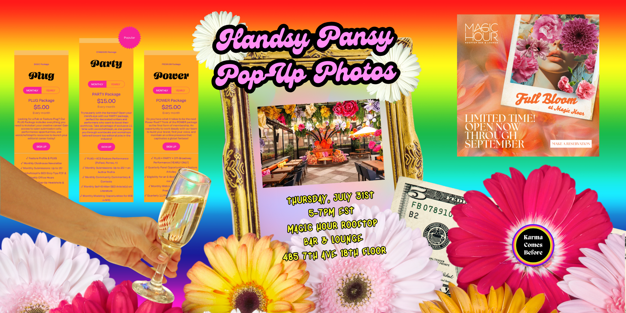 Handsy Pansy Happy Hour