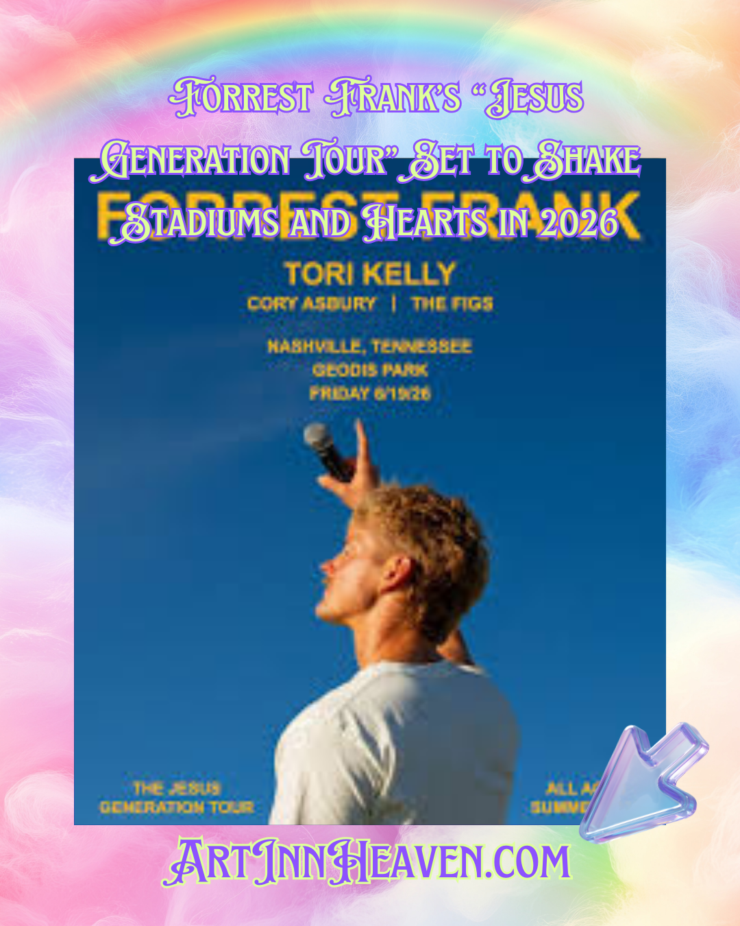 A New Sound for a New Era: Forrest Frank’s “Jesus Generation Tour” Set to Shake Stadiums and Hearts in 2026