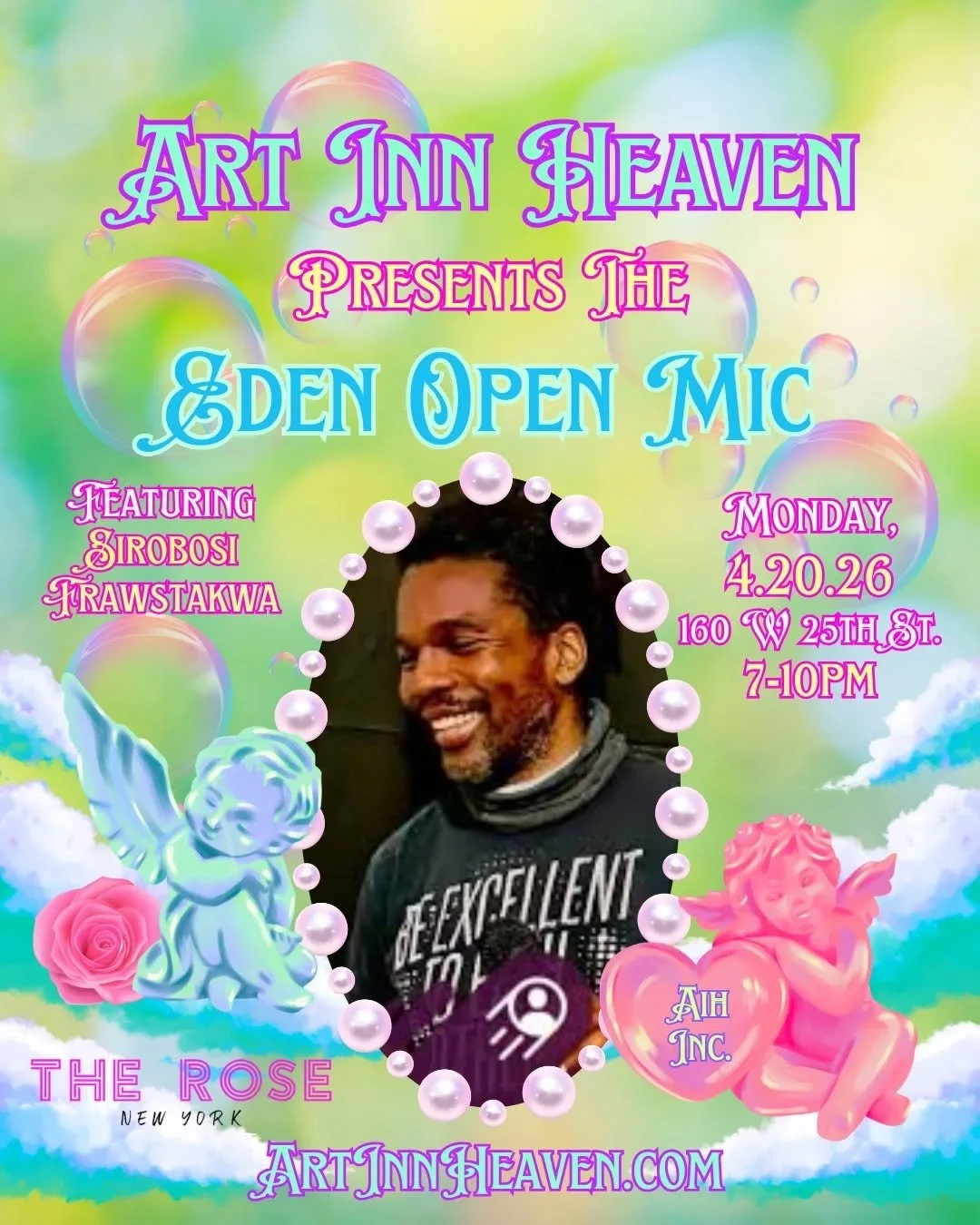 If you can't decide between 4/20 events this month, let @frawstakwa be the tie breaker for you 🪽! We're gonna get into his groove in a couple of weeks and we'd LOVE to see you there! Tickets are $10 on CashApp (@wordchefsteph) or at the door 🎫. 

?