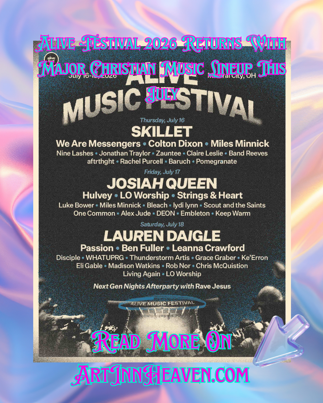 Alive Festival 2026 Returns With Major Christian Music Lineup This July