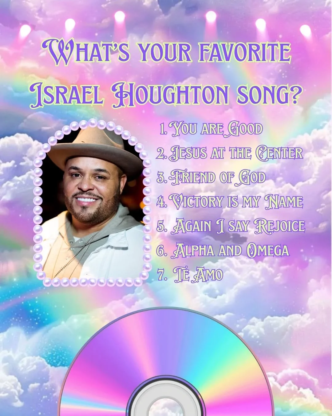 Good morning! God woke you up today; what a blessing 💝 Let's worship Him with some @israelhoughton! What's your favorite song by him? Or what did we miss?! Put us on 🪽!