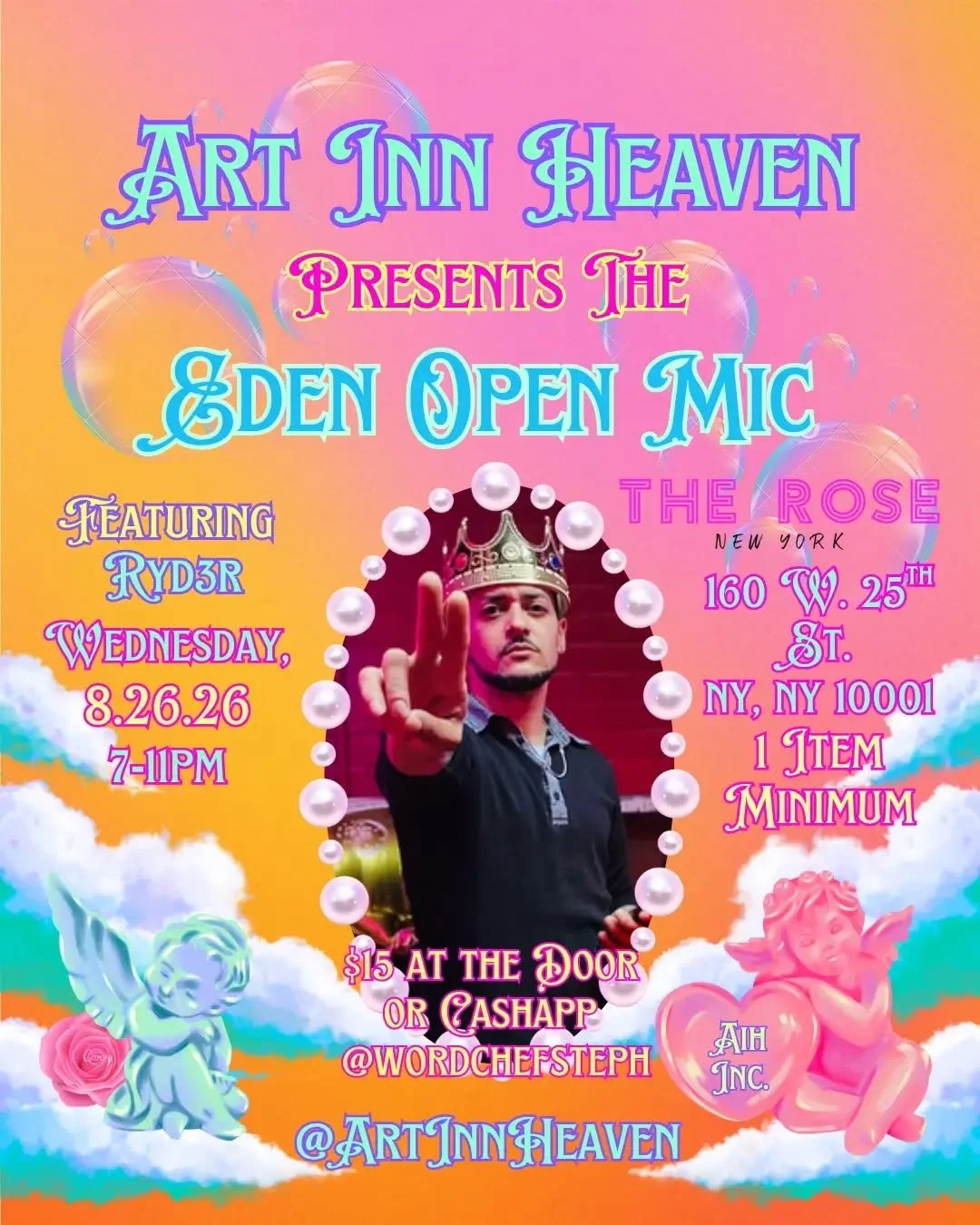 Guess who's coming to the @therosenyc with us on 8.26 🌹?! It's @xryd3rx 🪽!

Ryd3r is a multifaceted poet, rapper, and writer whose work reflects a deep connection to the arts, nature, and spirituality 🌱. Rooted in faith as a man of God, he draws i